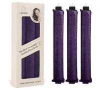 Luckybear Purple Satin Flexi Rod, 3 Pack - Heatless Hair Curler, Jumbo Heatless Curls for All Hair Types, Overnight Sleeping Curls Styling Tools