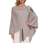 LuckyBelle Women's Crossover Shawl Wraps Open Front Poncho Cape Elegant Loop Shawls Travel Shawls for Fall Winter, Otameal, One Size