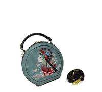 LuckyGGT Crossbody Bag Huadan Embroidery Vintage Shoulder Bag Spring Summer Small Round Bag Casual Commuting Women's Bag