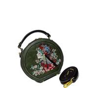 LuckyGGT Crossbody Bag Huadan Embroidery Vintage Shoulder Bag Spring Summer Small Round Bag Casual Commuting Women's Bag