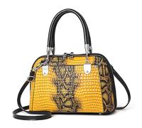 LuckyGGT Snake Skin Pattern Handbag Women's Bag Large Capacity Elegant Shoulder Crossbody Bag