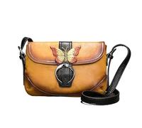 LuckyGGT Top Layer Cowhide Multi-purpose Chinese Style Retro Single Shoulder Crossbody Women's Bag