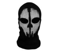 LUCKYHHM Unisex Ghost Print Balaclava Mask Stocking Good For War Game Halloween Cosplay(A)