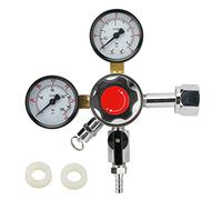 LuckyHigh Dual Stage Pressure Co2 Draft Beer Regulator CGA-320 Dual Gauge Keg Regulator 0-60 PSI 0-3000PSI