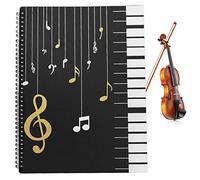 LUCKYKODOR Music Folder A4 Music Table File Folder Music Folder 30 Pockets Music Organiser Folder Music Sheets Folder Music Presentation Folder Choral Folder for File Paper Files Concert