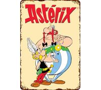 LUCKYLINDE - XL Retro Tin Sign, Asterix and Obelix, French Cult Comic Series, Decorative Sign, 30 x 40 cm (Asterix and Obelix)