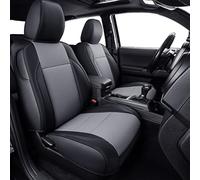 LUCKYMAN CLUB 2 Front Tacoma Seat Covers Custom Fit 2016-2023 Tacoma Crew Cab and Extended Cab (Gray 2 pcs)