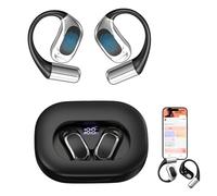 LuckyMoon AI Language Translation Earbuds Real Time, Voice Assistant, LED Battery Display, Bluetooth 5.4, HiFi Sound 60 Hours Playtime, 164 Languages & Accents Earphones Meetings, Travel & Sports