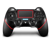 LuckyMoon Controller for PS4, Wireless Compatible Controller with PS4 with Motion Motors/Audio Function,LED Indicator,USB C, Ergonomic Grip