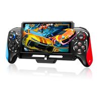 LuckyMoon Switch Controllers for Switch/OLED, Pro Controller One-Piece Wired, 6-Axis Gyroscope, Dual Vibration Motors, Hall Effect Joystick, TURBO Function, Ergonomic Design