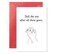 LuckymyliXY Husband's Funny Anniversary Card - Couples, Husband and Wife I Love You Card - A suitable commemorative gift for your husband or boyfriend - Still the one after all these years