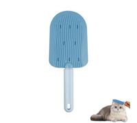 LuckyOpt Cat Tongue Comb, Soft Washable Cat Comb Reducing Knots and Shedding, Portable Cat Grooming Brush Massage Relaxing Cleaning Cat Brush for Long & Short Haired Cats, Dogs, Rabbits (Blue)