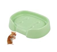 LuckyOpt Ceramic Hamster Cooling Pad, 12 x 9cm Hamster Heat Dissipation Plate, Small Animal Cooling Mat for Hamsters Rabbit Chinchilla (Green)
