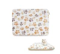 LuckyOpt Guinea Pig Bed, 37 * 30 CM Plush Small Pet Blanket, Washable Soft Warm Small Animal Bedding for Hamsters, Bunny, Squirrel, Hedgehog, Chinchilla (White, s)