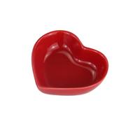 LuckyOpt Hamster Bowl, Ceramic Heart-shaped Pet Food Bowl, Washable Small Animal Bowl Water Bowl for Hamster, Guinea Pig, Gerbil, Hedgehog, Chinchilla, Parrot (Red)