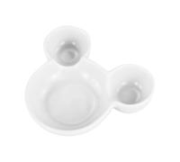 LuckyOpt Hamster Bowl, Cute Ceramic Hamster Guinea Pig Bowl, Easy to Clean, Feeding Bowl for Hedgehogs, Rodents (White)