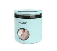LuckyOpt Hamster Cooling House, Hollow Hamster House for Cool Shade Rest Play, Hamsters Hideout Cooling Nest for Small Hamsters Gerbils Golden Bear (Blue)