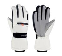 LuckyOpt Men's Ski Gloves, Windproof Warm Gloves with Thermal Lining | Wind-Resistant and Water-Repellent, Ten Finger Touchscreen, Zipper Storage Pocket for Snowboarding, Hiking, Cycling