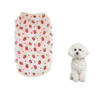 LuckyOpt Pet Shirt, Breathable Pet Clothes with Pretty Floral Print, Dog Clothes for Photography, Travel to the Sea, Trips, Indoor and Outdoor (Pink,M)