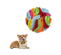 LuckyOpt Pet Snuffle Ball for Dogs, Soft Felt Cloth Dog Snuffle Balls for Natural Foraging, 15cm in Diameter Dog Feeding Mat, Sniffing Ball Toy for Small & Medium Dogs