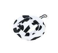 LuckyOpt Pet Sun Hat, Adjustable Rope Buckle Exposed Ear Pet Fisherman Hat for Puppies, Cats, Small Dog and Similar Size Pets (Black+White, S)