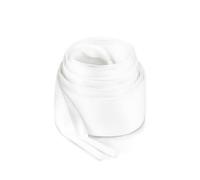 LuckyOpt Satin Ribbon Shoe Laces, 1Pair 2 CM Wide White Shoe Laces, Soft Laces Trainers Replacement Shoelace for Sports Shoes, Canvas Shoes, Sneakers, Women and Men, 100 CM (White)