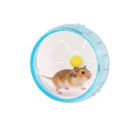 LuckyOpt Silent Hamster Wheel, Jogging Exercise Hamster Accessories for Cages, Dwarf Hamsters Toys for Golden Silk Shih Tzu Bear to Kill Time and Release Stress (12cm, Blue)