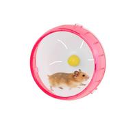 LuckyOpt Silent Hamster Wheel, Jogging Exercise Hamster Accessories for Cages, Dwarf Hamsters Toys for Golden Silk Shih Tzu Bear to Kill Time and Release Stress (12cm, Pink)