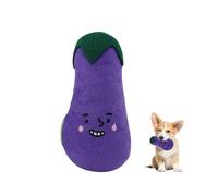 LuckyOpt Small Puppy Toy, Furry Pets Puppy Chew Toy, Interactive Give Small Medium Dog Boredom to Ease Teeth Cleaning (Aubergine)