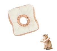 LuckyOpt Toast Cat Recovery Cone, Adjustable Pet Elizabethan Collar for Cats &Puppy, Soft Cone for Cats After Surgery to Stop Licking, Cat Neck Pillow for Sleeping, Easy to Clean (Yellow, M)