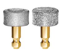 LuckyTail - Dog Nail Grinder - Hard & Soft Replacement Heads - Small & Large Dogs - Premium Quality - Diamond Tip Drill Bit - Professional Dog Nail Trimmers - Grooming Tool kit - 2 Pack