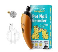 LuckyTail Pet Nail Grinder for Dogs and Cats - Orange