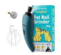 LuckyTail Pet Nail Grinder for Dogs and Cats - Teal