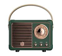 Luckyu Retro Bluetooth Speaker, Vintage Speaker with Old Fashioned Classic Style,Loud Volume, Bluetooth 5.0 Wireless Connection, Support TF Card, U Disk and AUX Audio Input (Green)