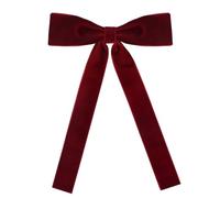 Luckyvestir Western Ties for Men colonel tie velvet Western tie mens string bow tie, Red, One size