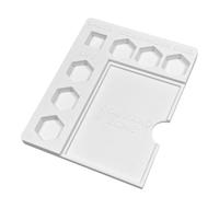 LuckyVin MTG Commander Damage Tracker Board - Life Counter Case, Plastic Card Holder & Dice Tracker for Magic The Gathering EDH TCG, Empty Storage Box (Dice/Cards Not Incl.) (White)