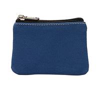 Luckywaqng Colourful Cotton Canvas Change Bag, Card Pocket, Simple Fabric Bag, Storage Bag, Wallet for Women for Vaccination Certificate, blue, standard size