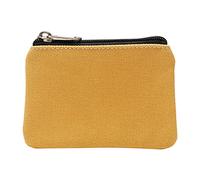 Luckywaqng Colourful Cotton Canvas Change Bag, Card Pocket, Simple Fabric Bag, Storage Bag, Wallet for Women for Vaccination Certificate, yellow, standard size
