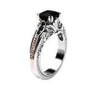 Luckywaqng Copper Large Elegant 610 Rings Black Wedding Ring Marigolds and Healing Ointment, 10, Copper, No Gemstone
