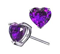 Luckywaqng Fashionable Zircon Earrings With Women's Hearts Colourful And Earrings With Their Cute Heart Shaped Symbolize Love And Warm Earrings Dog, one size, Copper, No Gemstone