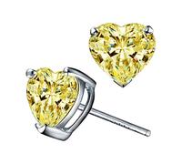 Luckywaqng Fashionable Zircon Earrings With Women's Hearts Colourful And Earrings With Their Cute Heart Shaped Symbolize Love And Warm Earrings Dog, one size, Copper, No Gemstone