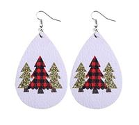 Luckywaqng Girls Decorations Faux Dangle Xmas Earrings Women Christmas Party Drop Accessories Earrings Nurse, one size, Leather, No Gemstone