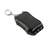 Luckywaqng Solar Charger Key Ring 1200 mAh Mobile Power Energy-Saving Mobile Phone Battery Pendant Light Living Room (Black, One Size)