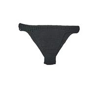 Luckywaqng Women Handmade Crochet Sexy Bikini Shorts Plain Belt Lined Knitted Swimming Trunks Short Leggings Women Black, black, M