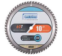 Luckyway 10 Inch Table/Miter Saw Blade 60T Fine Finish with 5/8 Inch Arbor TCT (Tungsten Carbide Tipped) Saw Blade for Cutting Wood