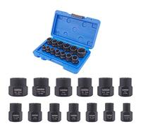 Luckyway 13-Piece Impact Bolt & Nut Remover Set, Nut Extractor Socket, Bolt Remover Tool Set