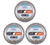 Luckyway 3-Pack 7-1/4 Inch 40T Crosscutting with 5/8 Inch Arbor TCT Circular Saw Blade for Cutting Wood