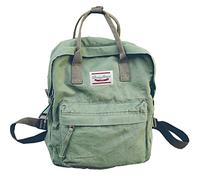 LuckyZ Backpacks Womens Casual Style Lightweight Cloth Canvas Backpack School Bag Travel Daypack Medium Handbag Purse, Army, Daypack Backpacks