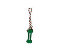 LuCla Concept Store Christmas Dog Rope Toy | Toy Xmas Present Gift | Interactive Chew Toy | For Dog Teeth Cleaning (Green-HoHoHo)