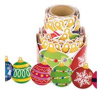 Lucleag 36 Feet Christmas Bulletin Board Border Roll, Christmas Ornament Ball Bulletin Board Border Trim for Christmas Holiday Party School Classroom Office Bulletin Board Decorations